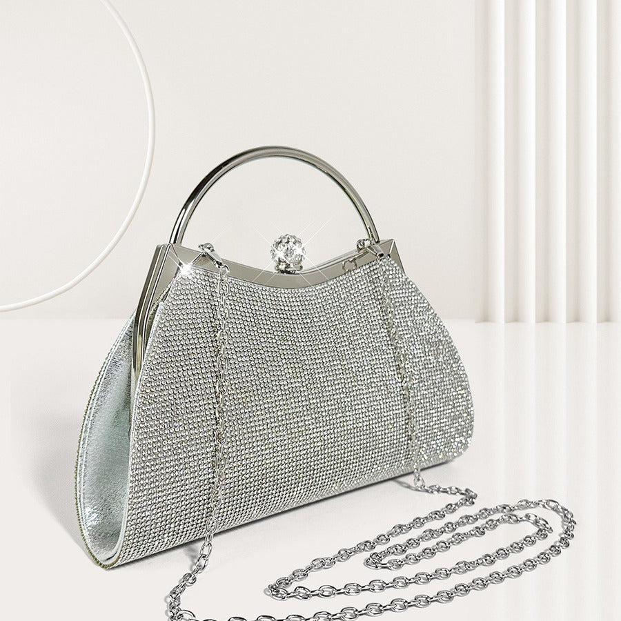 Fashion Personality Diamond Stud Portable Women's Bag home delivery free